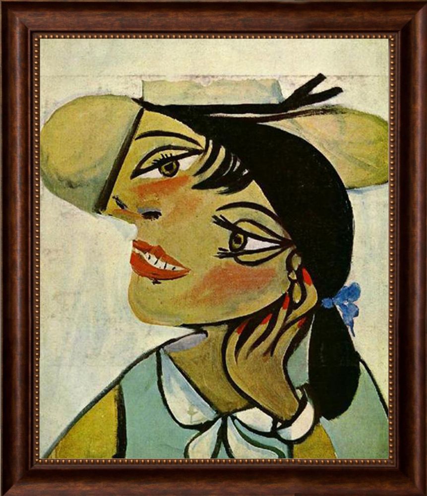 Portrait of woman in dhermine pass (Olga) - Verona Cafe Frame 20"X24"