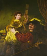 Rembrandt and Saskia in the Parable of the Prodigal Son