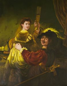 Rembrandt and Saskia in the Parable of the Prodigal Son