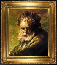 A Bust of an Old Man Pre-Framed