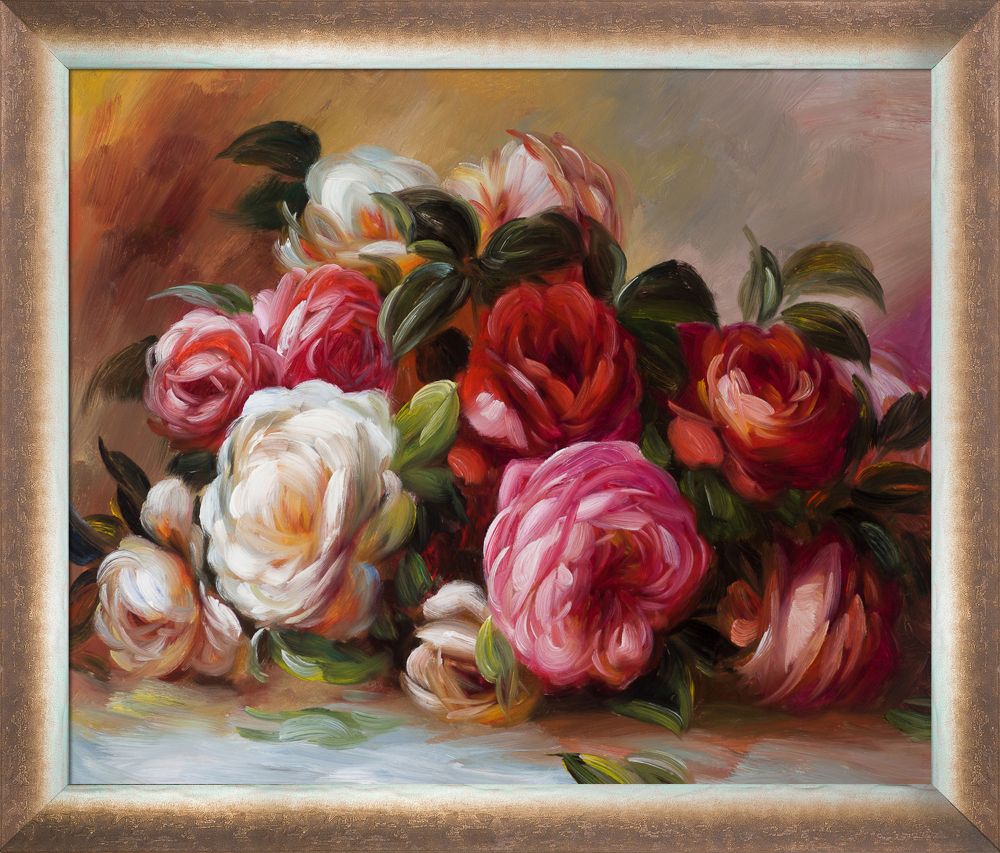 Discarded Roses Pre-framed - Spoleto Bronze 20" X 24"