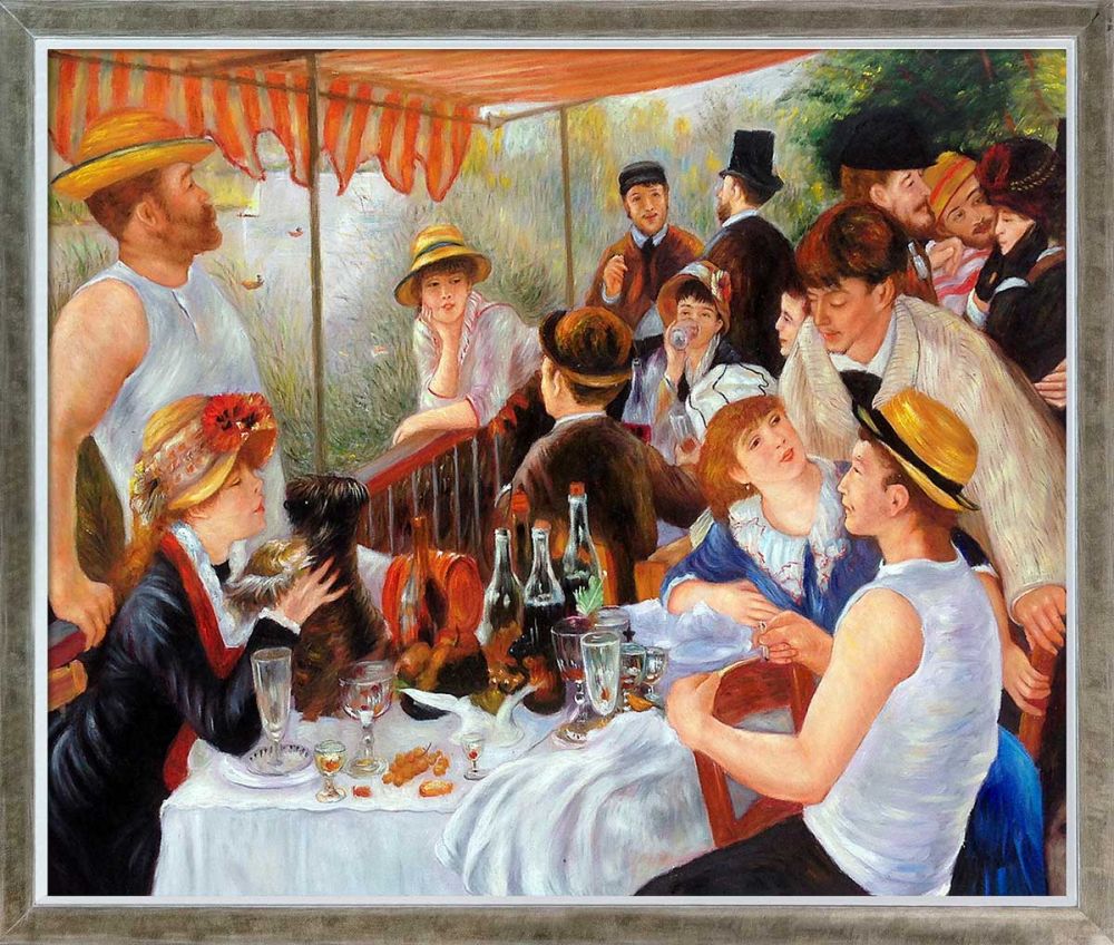 Luncheon of the Boating Party Pre-Framed - Champagne Silhouette Frame 20" X 24"