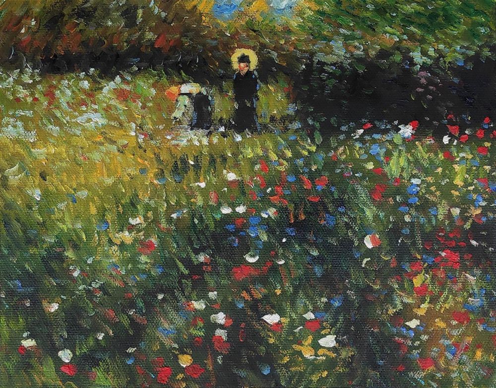 Frau mit Sonnenschirm,1875