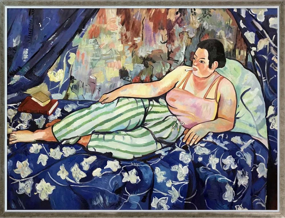 The Blue Room Pre-framed - Champagne Silhouette 30" X 40"