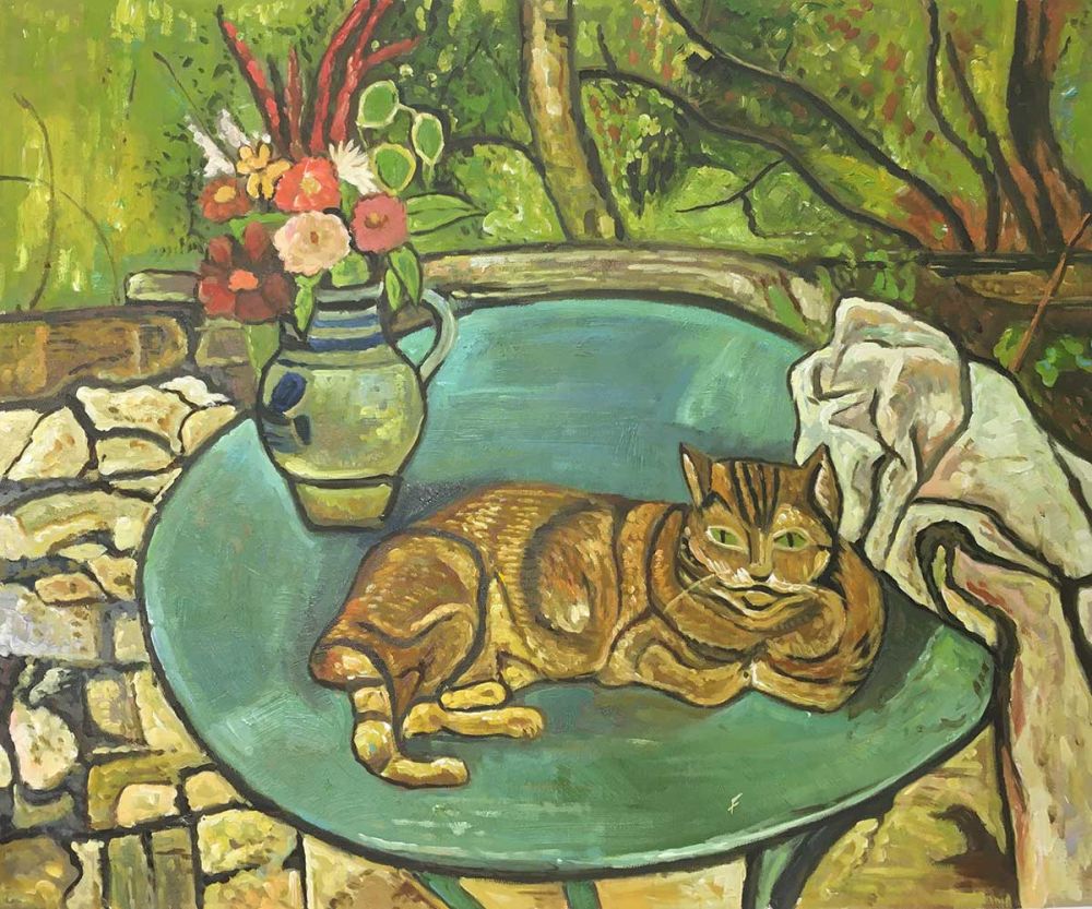 Raminou and Pitcher with Carnations