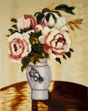 Pink Peonies Tile