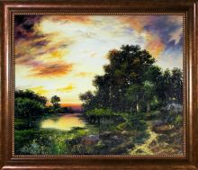 Sunset on Long Island Pre-Framed