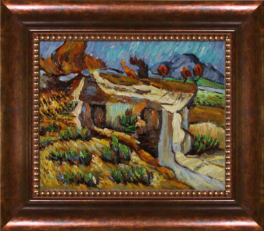 Entrance to a Quarry Near St. Remy Pre-Framed - Verona Cafe Frame 8"X10"