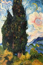Two Cypresses