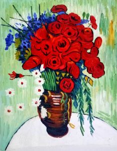 Vase with Daisies and Poppies - 20