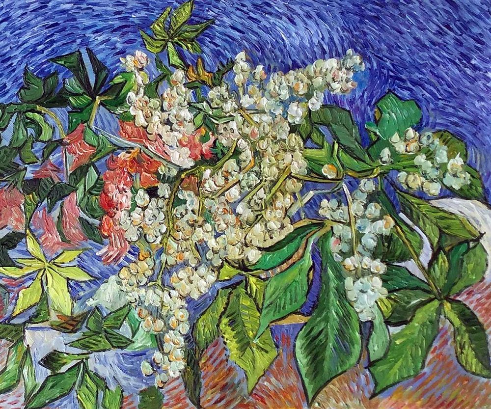 Blossoming Chestnut Branches