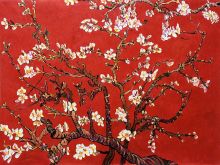 Branches of an Almond Tree in Blossom, Ruby Red