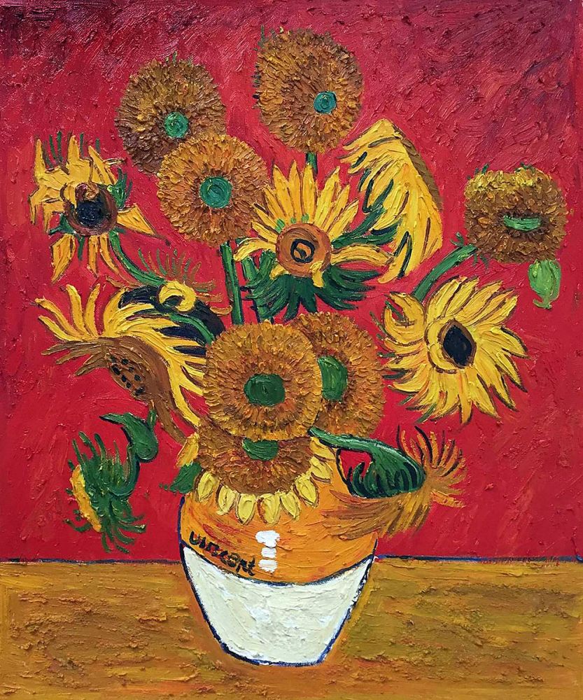Sunflowers, Red