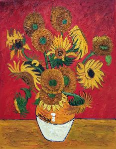 Sunflowers, Red