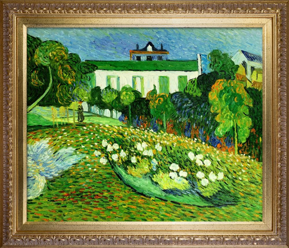 Daubigny's Garden Pre-Framed - Elegant Gold Frame 20"X24"