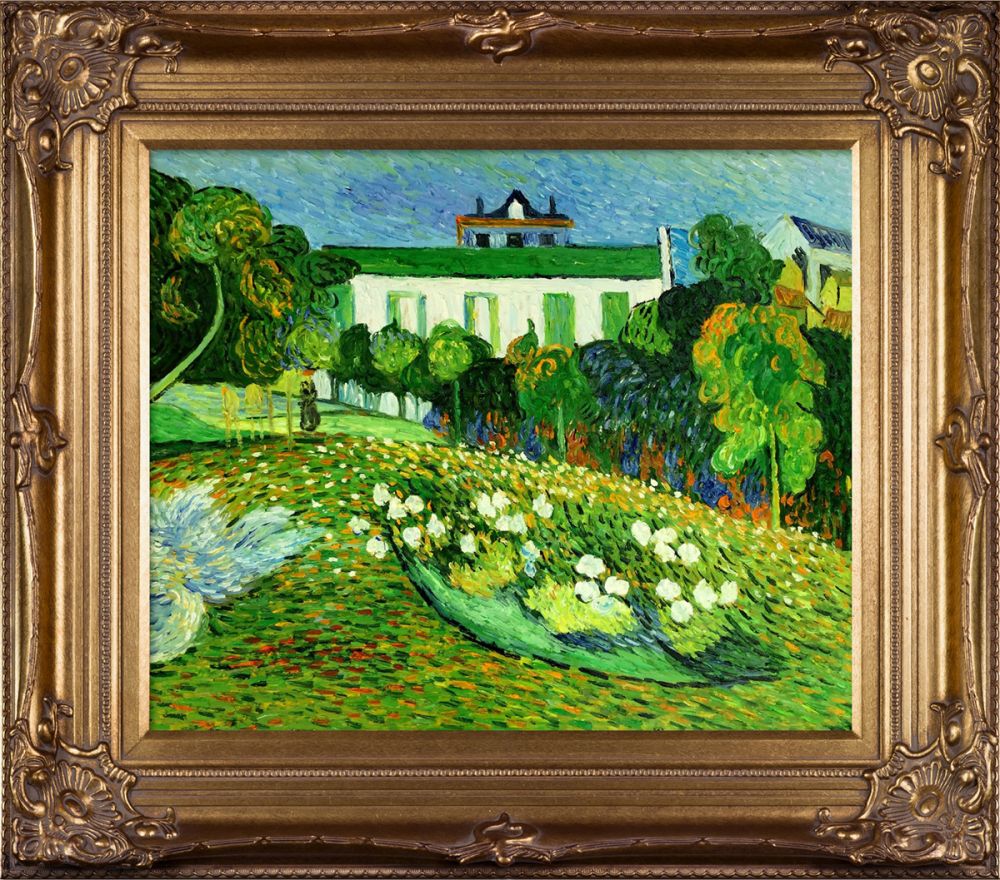 Daubigny's Garden Pre-Framed - Renaissance Bronze Frame 20"X24"