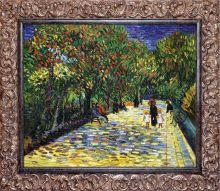 Avenue with Flowering Chestnut Trees at Arles, 1889 Pre-Framed