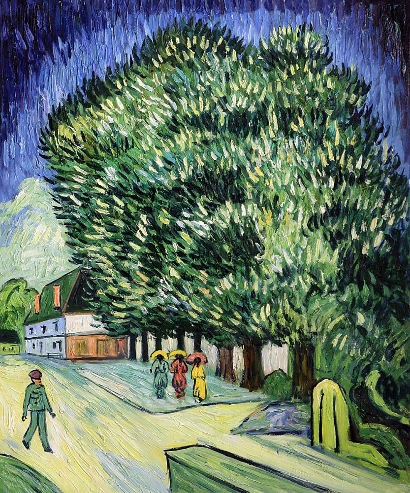 Chestnut Trees in Blossom