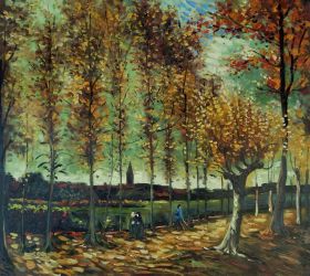 Lane with poplars near Nuenen - 24
