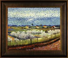 Peach Trees in Blossom Pre-Framed