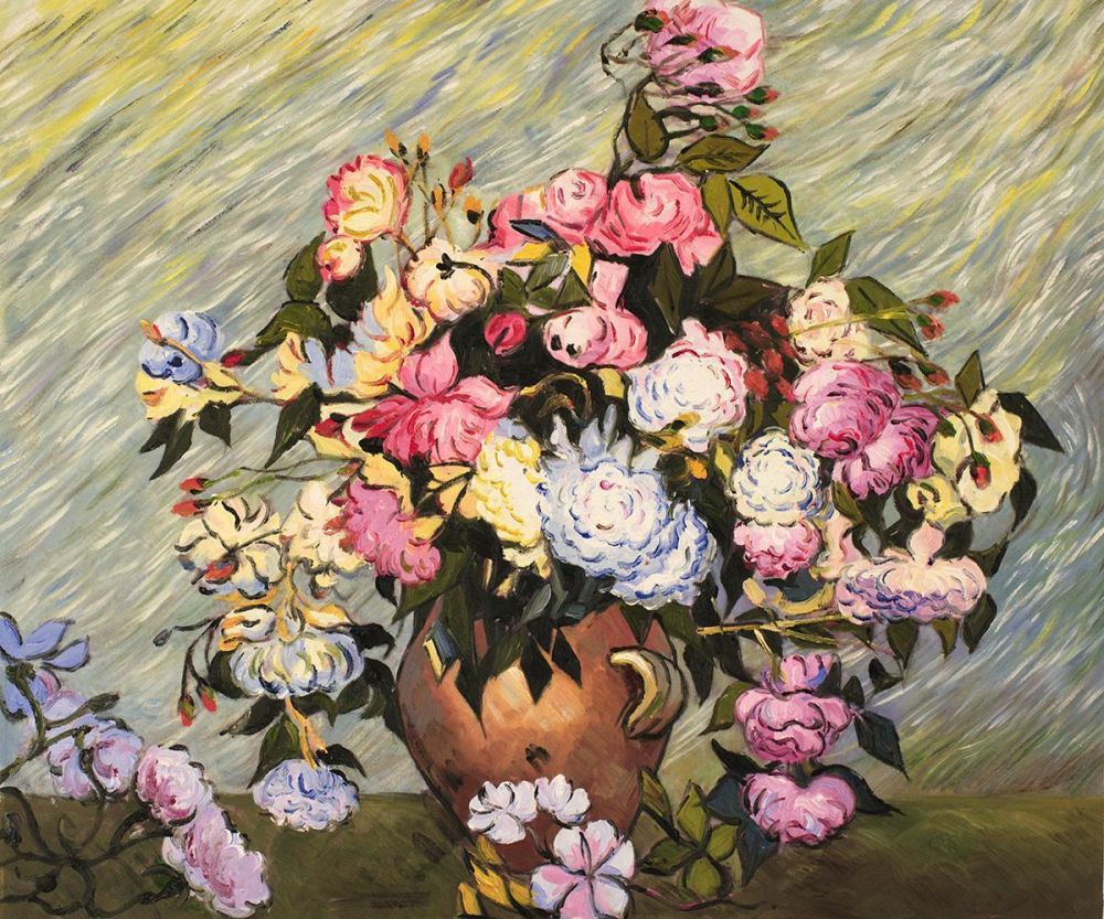 Still Life Vase with Roses