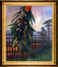 The Garden with Sunflower Pre-Framed