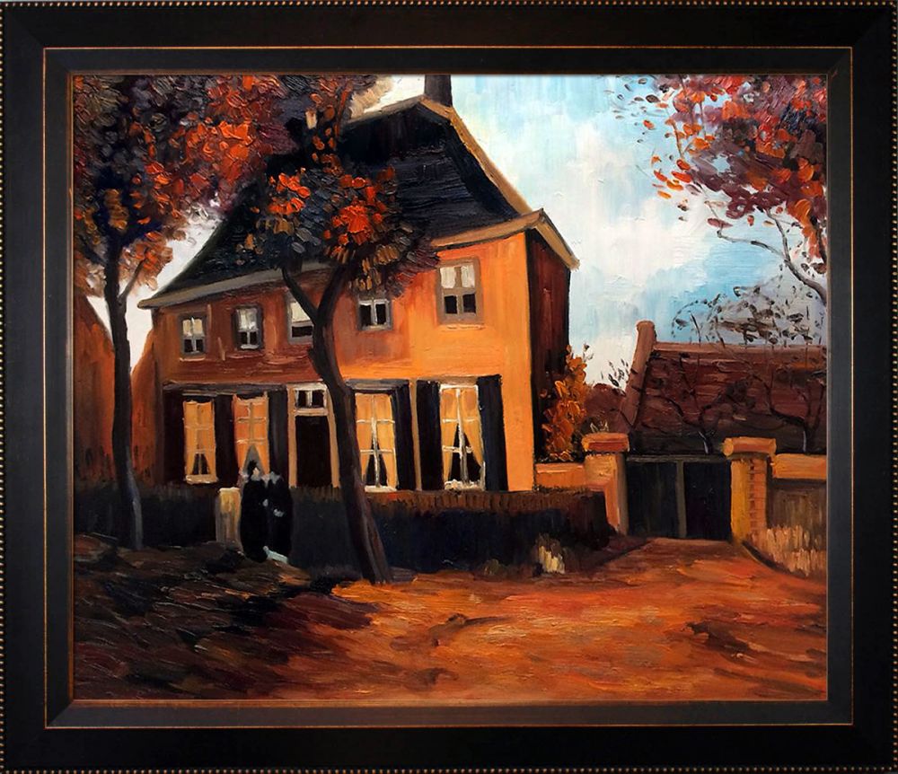 The Vicarage at Nuenen, 1885 Pre-Framed - Veine D'Or Bronze Angled Frame 20"X24"