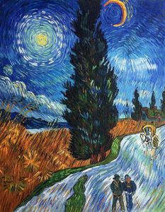 Road with Cypress and Star