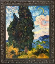 Two Cypresses Pre-Framed