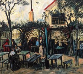 Terrace of a Cafe on Montmartre "La Guinguette"