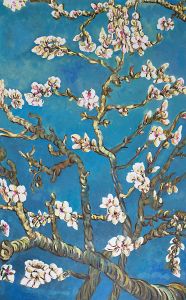 Branches Of An Almond Tree In Blossom