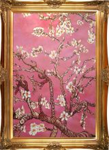 Branches of an Almond Tree in Blossom, Pearl Pink Pre-Framed