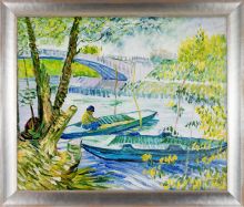 Fishing in Spring, The Pont de Clichy (Asnieres) Pre-Framed