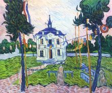 Auvers Town Hall in 14 July