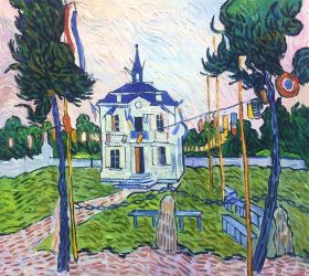 Auvers Town Hall in 14 July