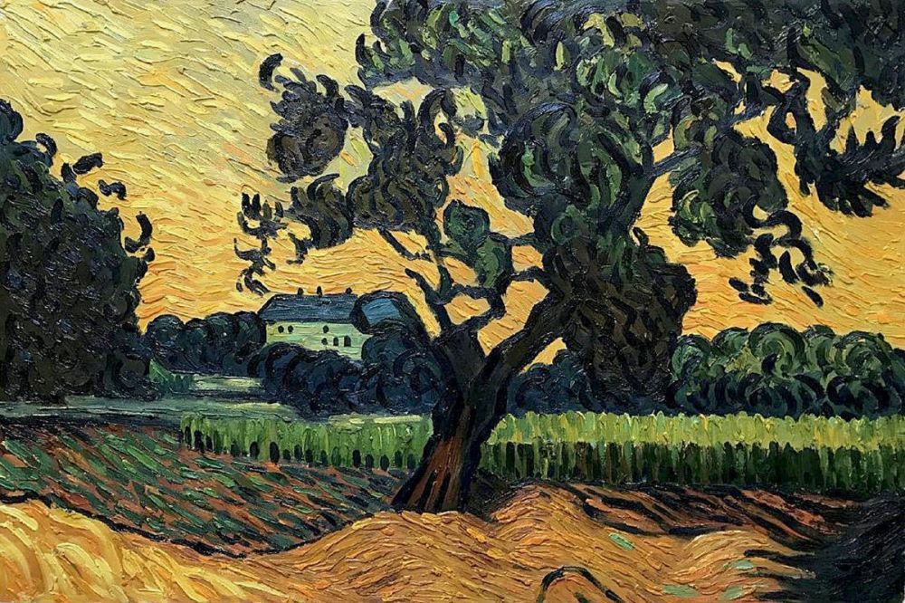 Landscape with the Chateau of Auvers at Sunset