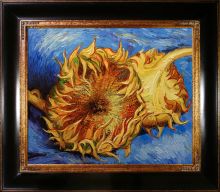 Two Cut Sunflowers Pre-Framed
