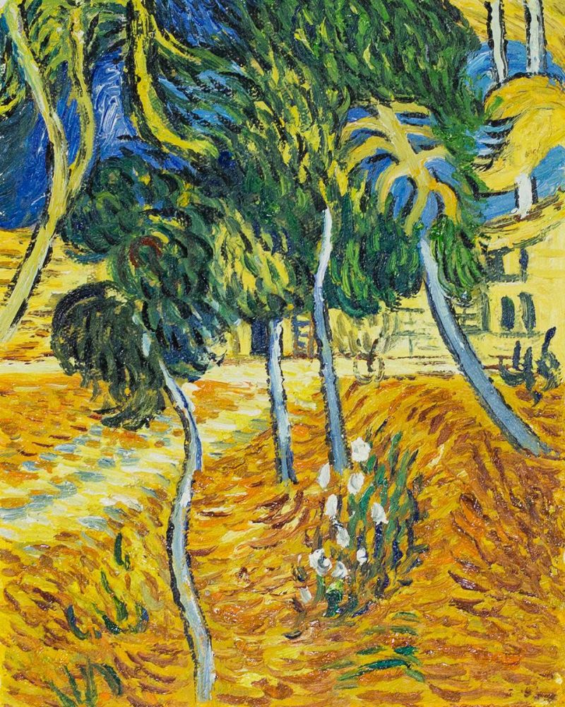 Trees in the Garden of St. Paul Hospital