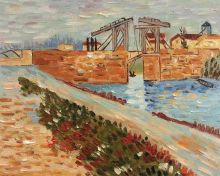 Langlois Bridge at Arles with Road Alongside the Canal