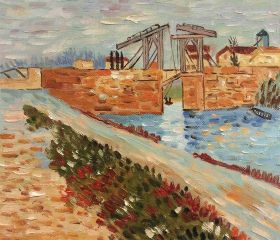 Langlois Bridge at Arles with Road Alongside the Canal