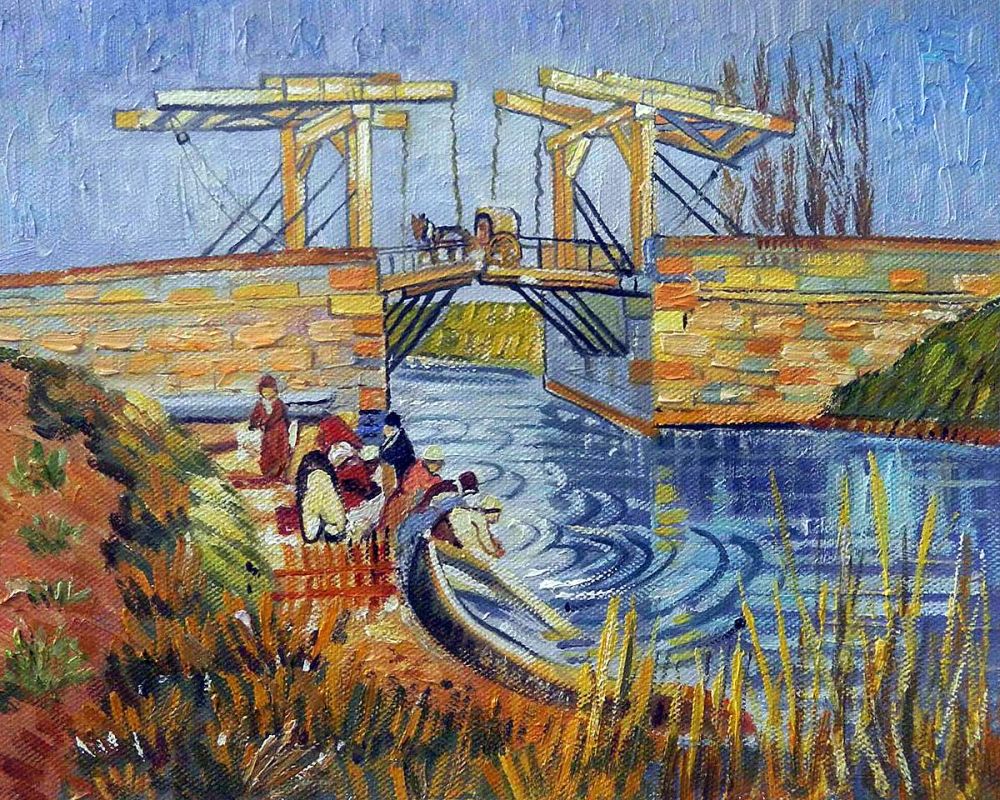 Langlois Bridge at Arles with Women Washing