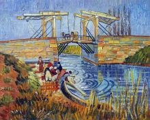 Langlois Bridge at Arles with Women Washing