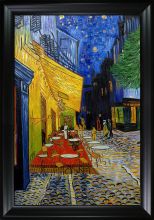 Cafe Terrace at Night (Luxury Line) Pre-Framed