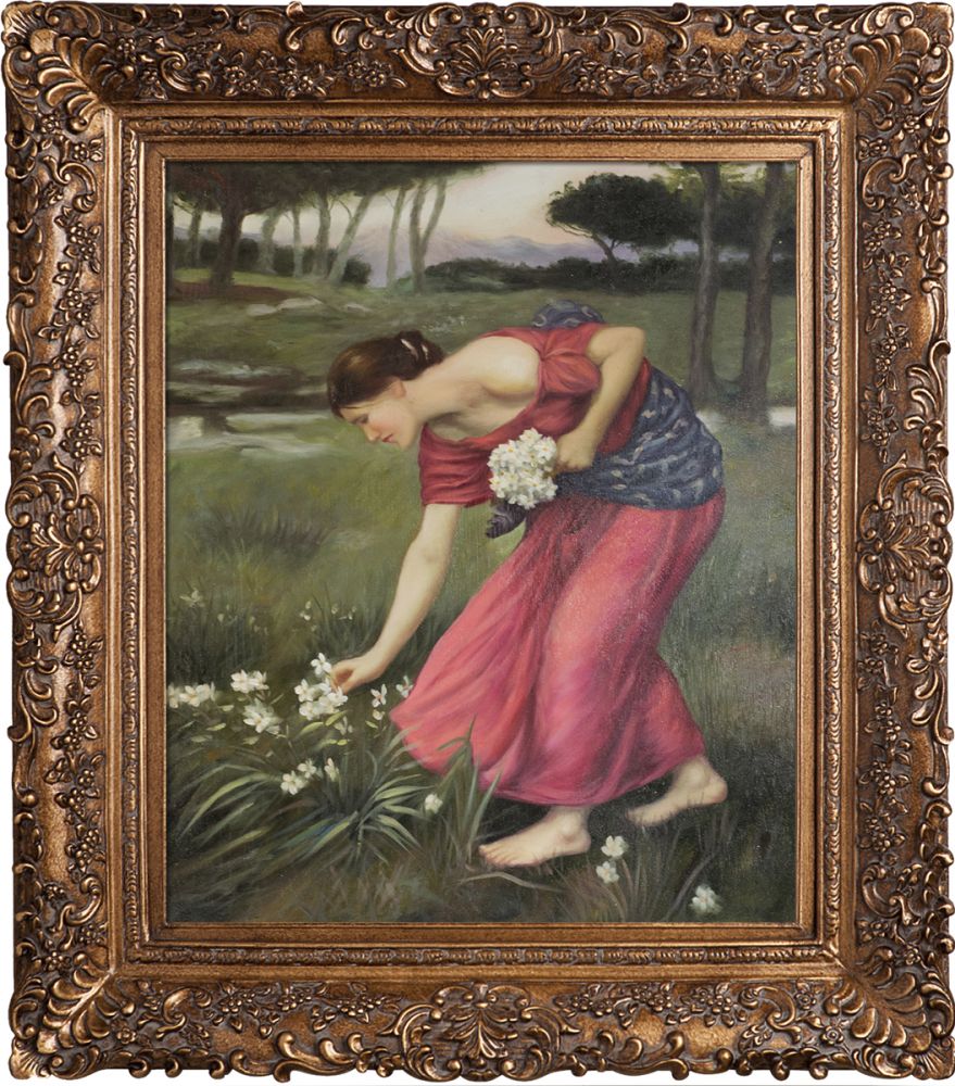 Narcissus Pre-Framed - Burgeon Gold Frame 20"X24"