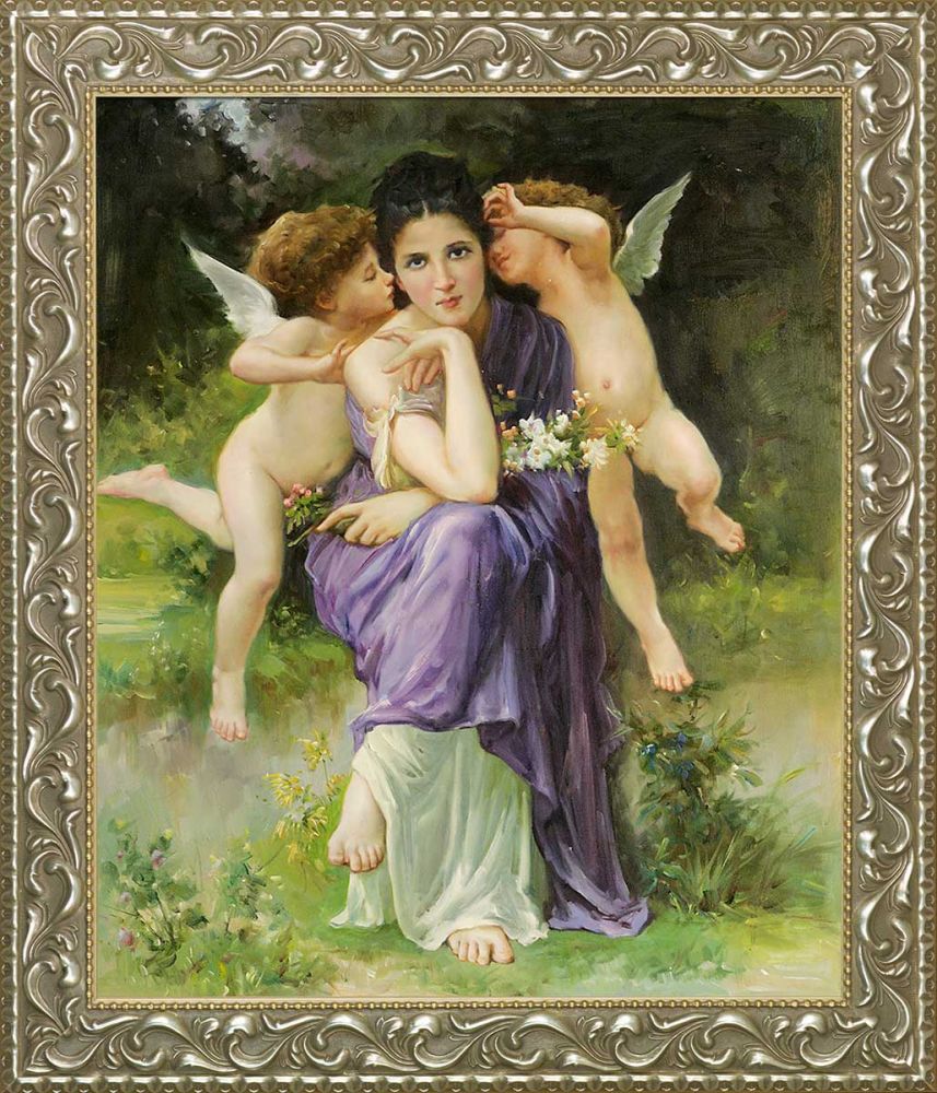 Songs of Spring, 1889 Pre-Framed - Rococo Silver 20"X24"