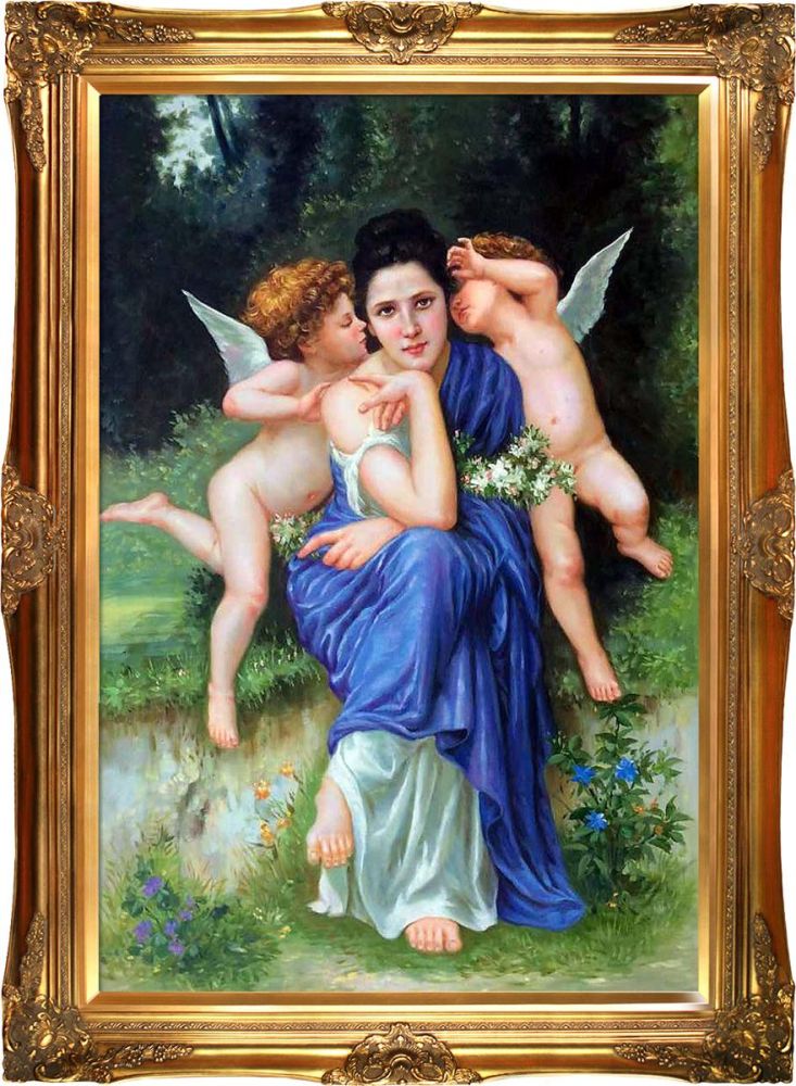 Songs of Spring, 1889 Pre-Framed - Victorian Gold Frame 24"X36"
