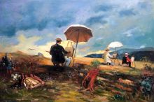 Artists Sketching in the White Mountains