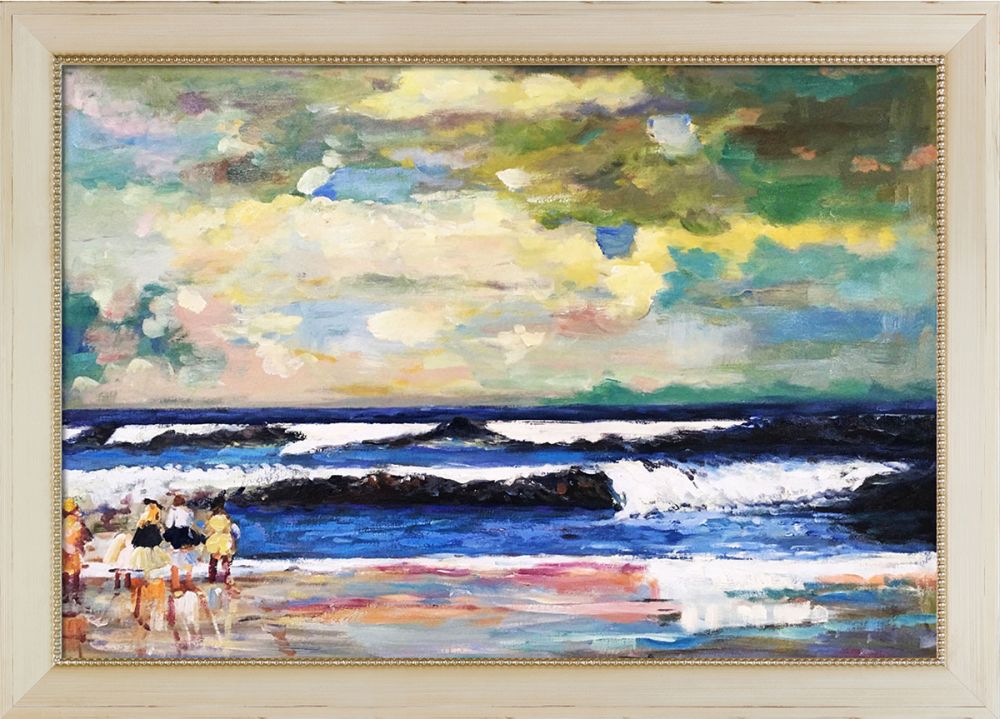 On the Beach Pre-Framed - Constantine Frame 24" X 36"
