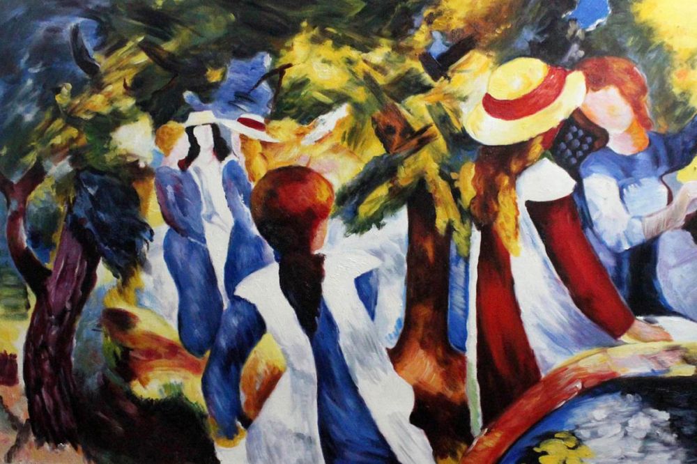 Girl in the Greenery