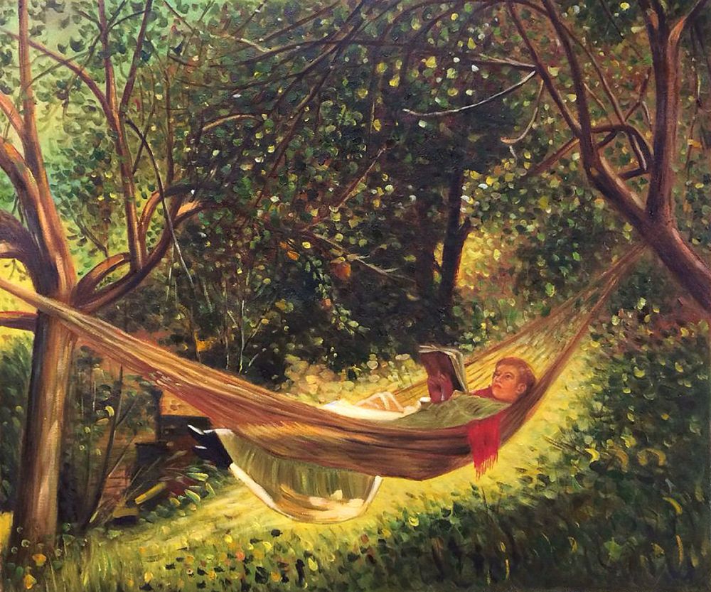 Girl in a Hammock